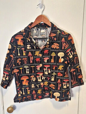 Dangerfield Fungus Print Shirt Mushroom Print